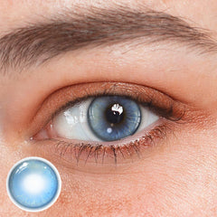 Lentes de contacto de color azul etéreo para cosplay