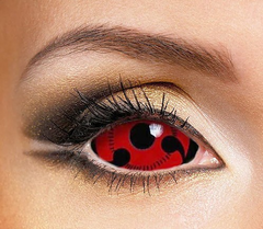 Lentes de contacto de color Uchiha Sharingan de 22 mm para Halloween 