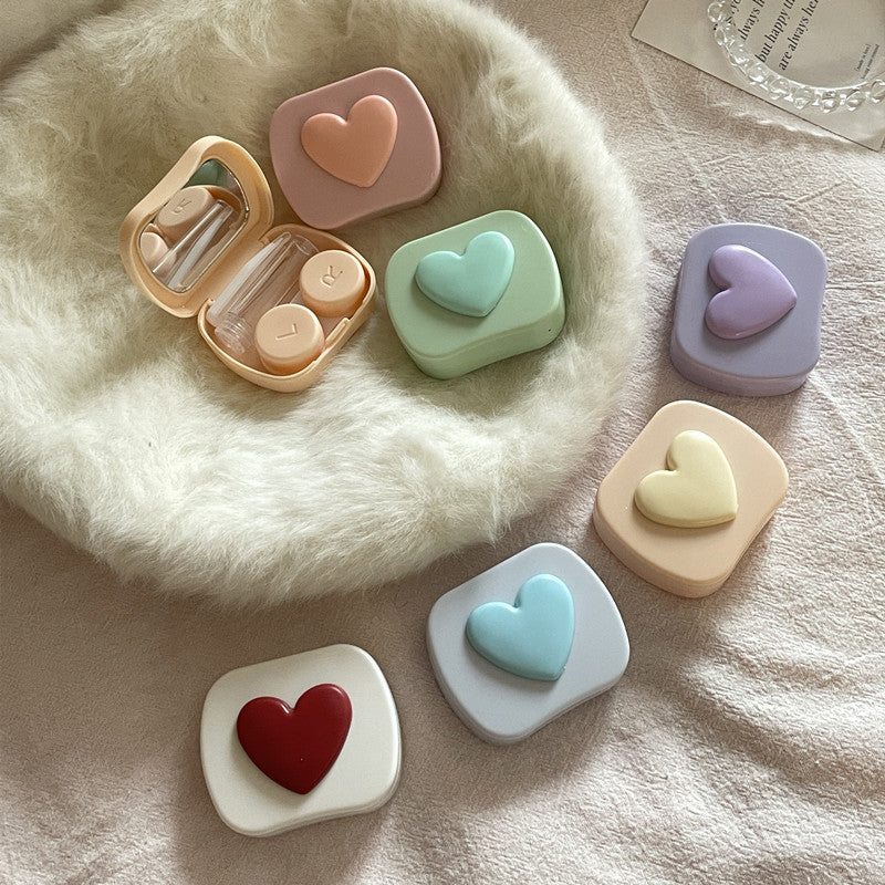 Estuche para lentes de contacto de colores estilo coreano con forma de pez INS 