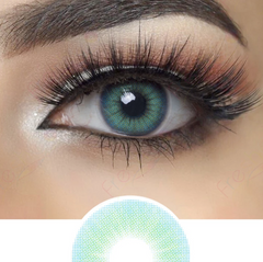 Lentes de contacto de color azul cielo natural 