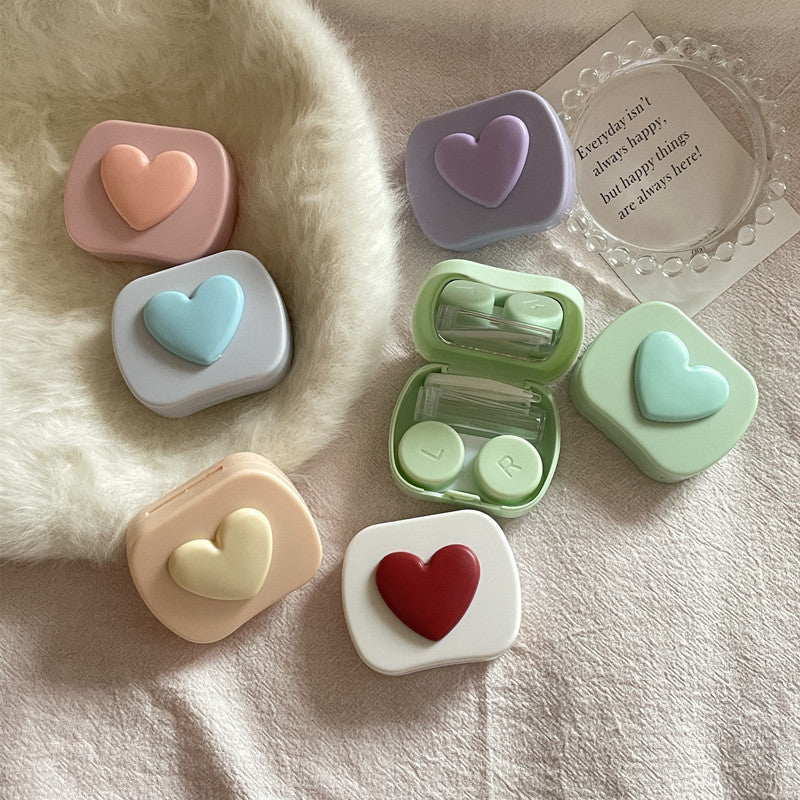 Estuche para lentes de contacto de colores estilo coreano con forma de pez INS 