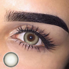 Lentes de contacto de color gris dulce 