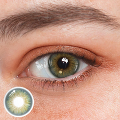 Lentes de contacto de color verde oscuro Lazuli 