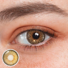 Lentes de contacto color arena dorada Artemis 