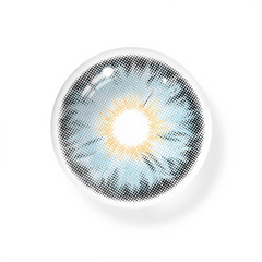 Lentes de contacto de color azul cirene 