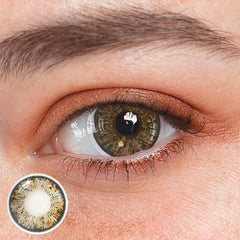 Lentes de contacto de color marrón cornalina 