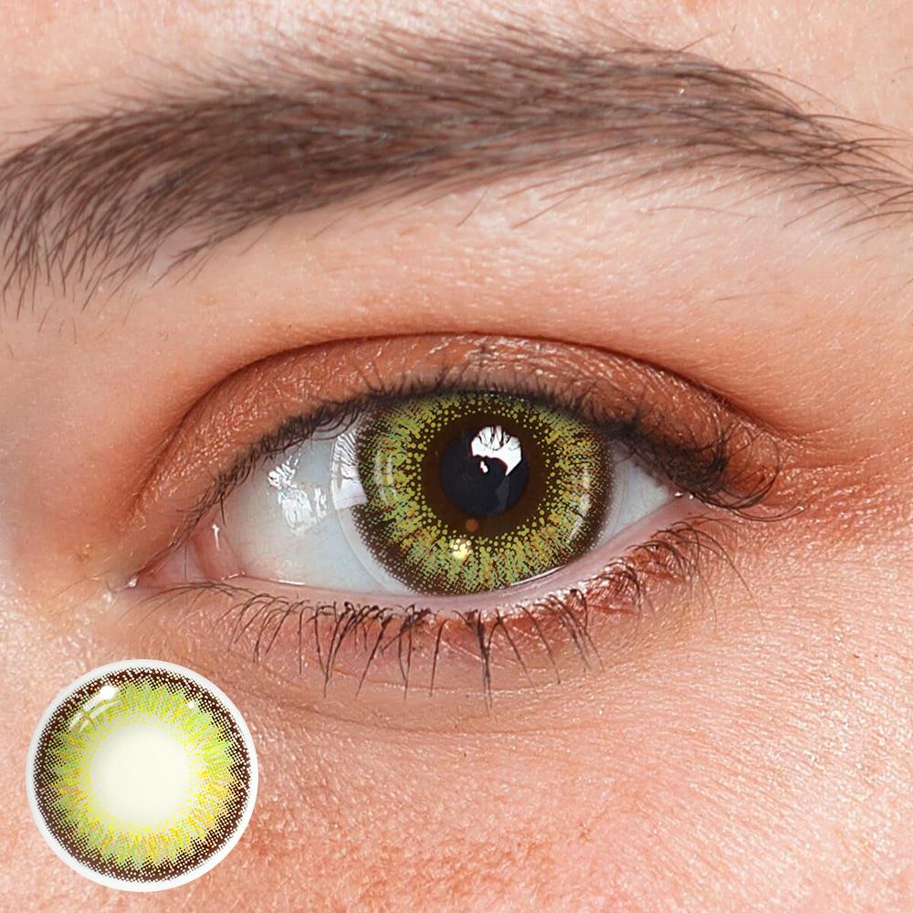 Lentes de contacto de color verde Zulmira 
