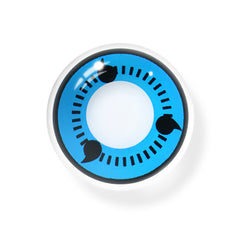 Lentes de contacto de color azul Sharingan de NARUTO para cosplay 