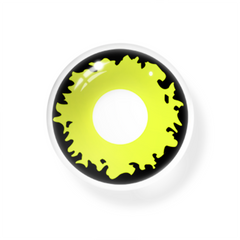 Lentes de contacto de color amarillo Demonlord Mammon para cosplay 