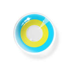 Lentes de contacto de color azul y amarillo de Cosplay Circle Line 