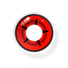 Lentes de contacto de color rojo para cosplay de NARUTO Obito 