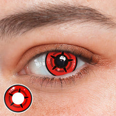 Lentes de contacto de color rojo para cosplay de NARUTO Obito 