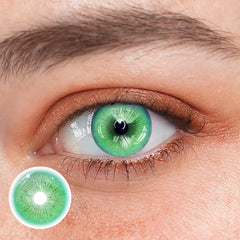 Lentes de contacto de color verde de ángel caído para cosplay 